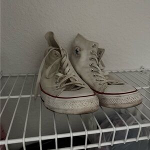 Converse Off-White High-Top Sneakers